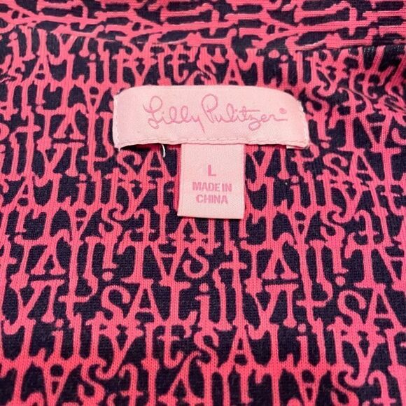 Lilly Pulitzer Quilted Puffer Vest Pink Size L - Picture 7 of 8